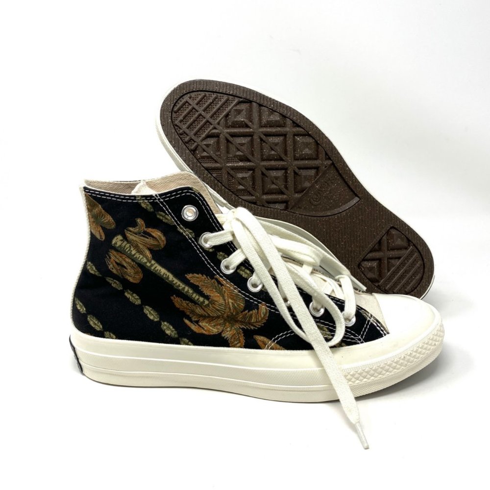Converse Chuck Black Tropic Shirt Canvas Sneaker Women's Size 8 170667C - Picture 2 of 9